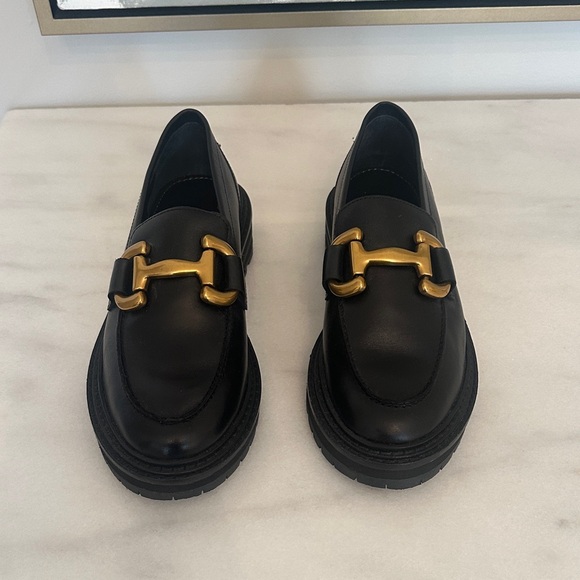 Boden Shoes - Boden Black Flats with Gold Accent